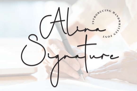 Alina Signature: A Handwritten Font for Editorial Design