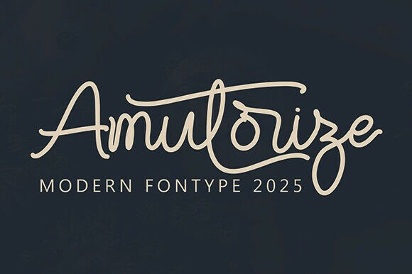 Amutorize: A Modern Handwritten Script Font for Real Branding Projects