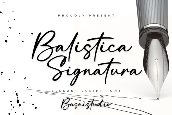 Balistica Signatura: The Elegant Font for Crafters and Makers