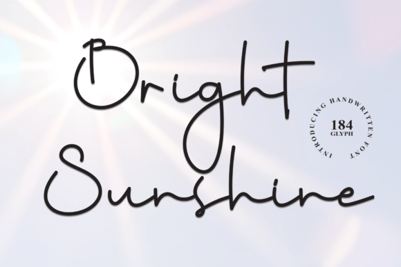 Bright Sunshine: A Script Font With Editorial Warmth