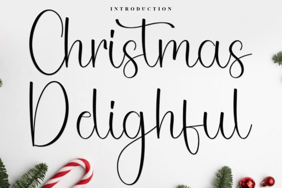 Christmas Delighful Font: A Soft Script Typeface for Campaigns