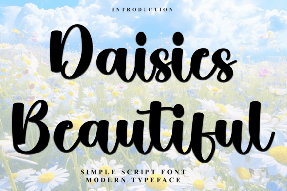 Daisies Beautiful Typeface: Festive Charm for Crafters
