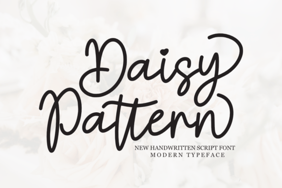 Daisy Pattern: A Playful Script Font for Modern Brands