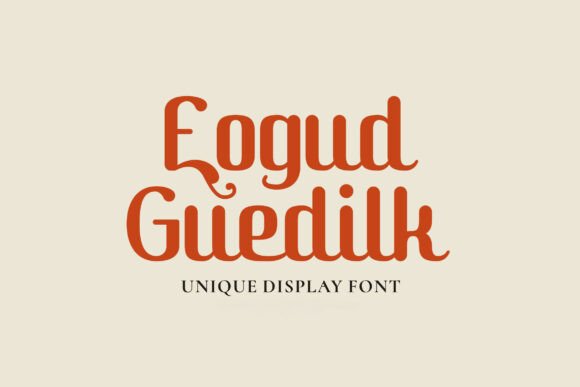 Eogud Guedilk: A Decorative Serif Font for Web Design