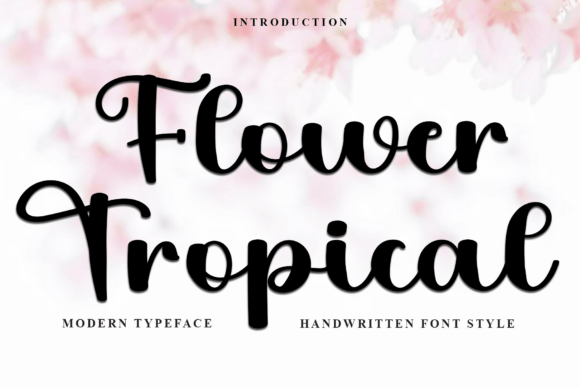 Flower Tropical: A Festive Display Font for Campaigns