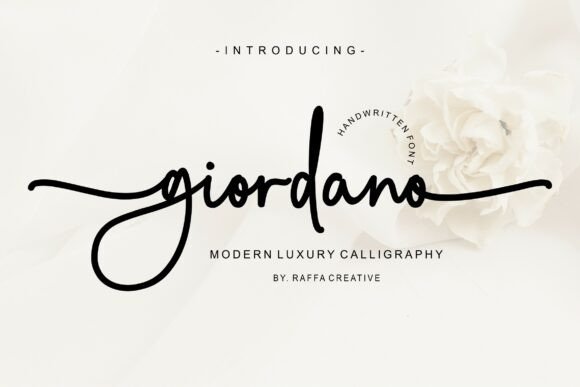 Giordano: A Script Font for Modern Campaign Design