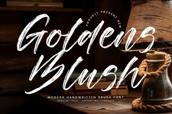 Goldensblush Regular: A Script Font for Digital Campaigns