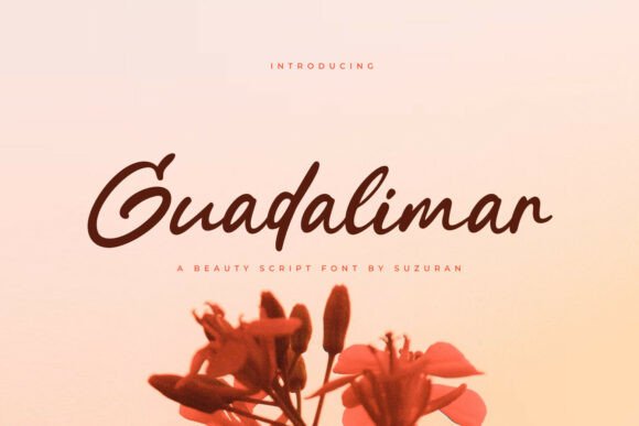 Guadalimar: A Luminous Script Font for Editorial Projects
