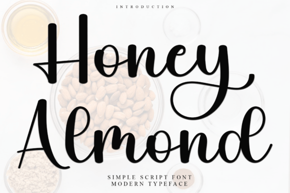 Honey Almond: A Festive Script Font for Holiday Campaigns