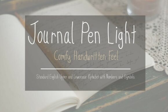 Journal Pen Light: A Handwritten Font for Branding