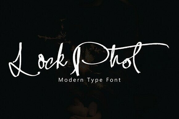 Lock Phot: A Bold Script Font for Digital Creatives