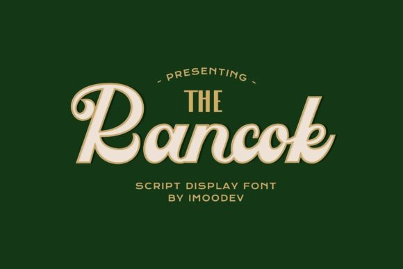 Rancok: A Retro Script Font for Editorial Charm