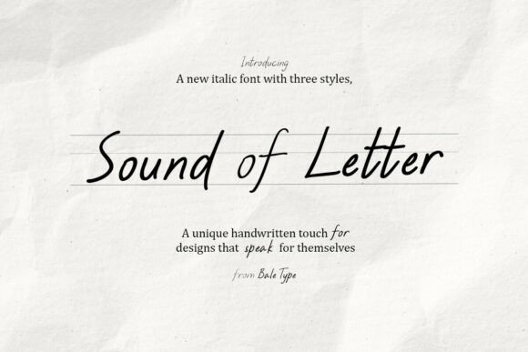 Soundofletter Regular: A Handwritten Font for Clearer Campaigns