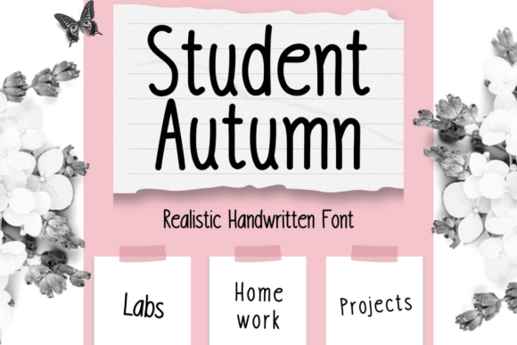 Student Autumn Font Brings Handwriting Warmth to Editorial Design