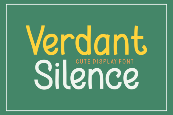 Verdant Silence: A Hand-Penned Display Font for Editors