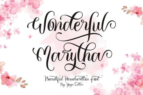 Wonderful Marytha: A Handwritten Font for Editorial Design